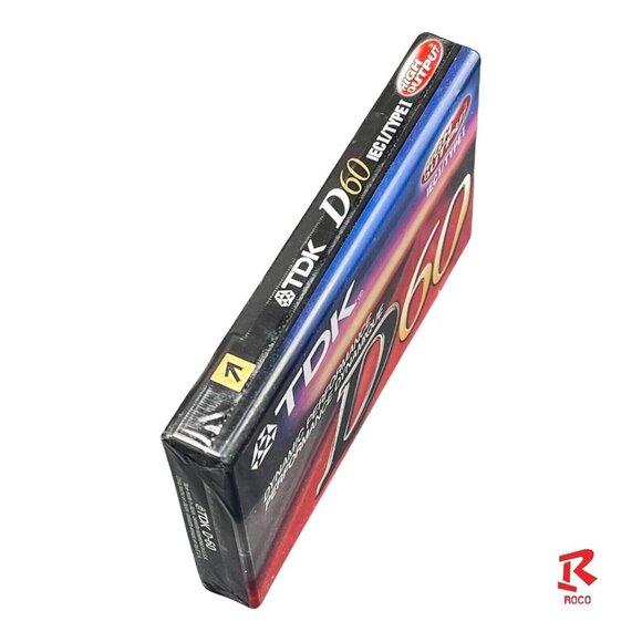 🎵TDK D60 High Output Blank Audio Cassette Tapes IECI/Type I New‎ Sealed🎵 - Picture 4 of 5